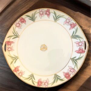 Vintage Noritake Nippon Hand-Painted Floral Serving Plate 1900-1940 Rare Pretty